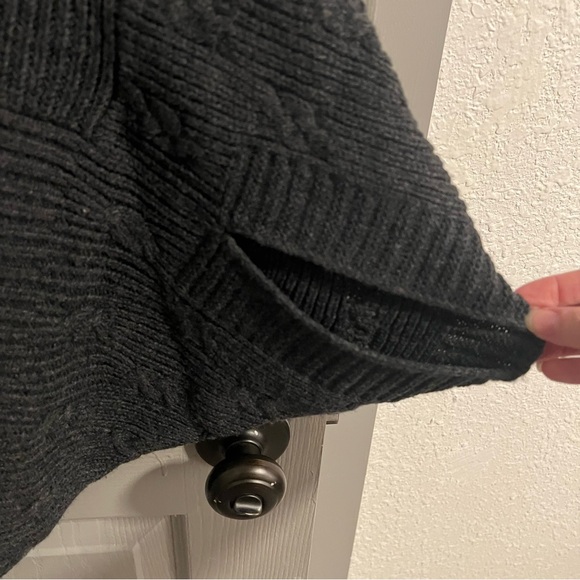 Design History Cowl Neck Sweater Green Charcoal - Picture 5 of 5